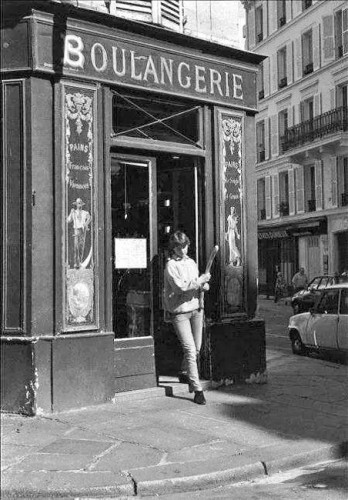 Très grand ancien panneau de façade de boulangerie, pâtisserie.