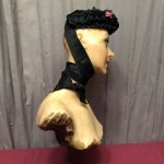 Ancien buste de mannequin en cire.