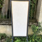 Ancien grand miroir triptyque.