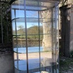 Ancienne vitrine de magasin.
