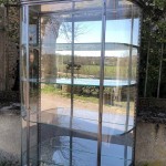 Ancienne vitrine de magasin.