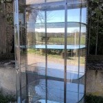 Ancienne vitrine de magasin.