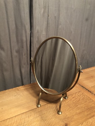 Ancien miroir de comptoir de bijoutier, parfumeur.