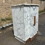 Ancien meuble comptoir, caisse de magasin.Métier.