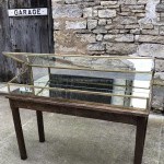 Old store showcase  with inclined top.(sold)
